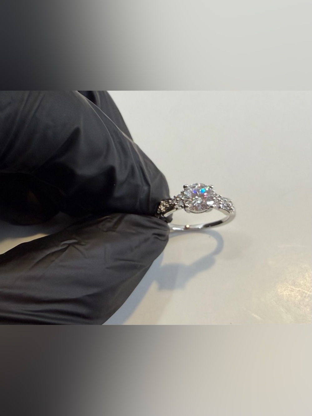 Moissanite Ring Size: 7 - Picture 6 of 17